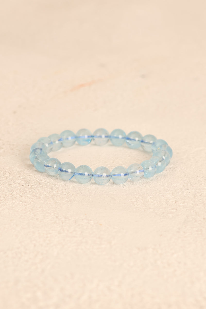 Topaz Doğal Taş Bileklik 8 mm - Görsel 4 - Safnaturel