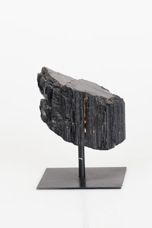 Turmalin Doğal Taş Standlı Parça