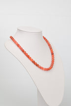 Yemen Akik Doğal Taş Dizi Kolye 8 mm