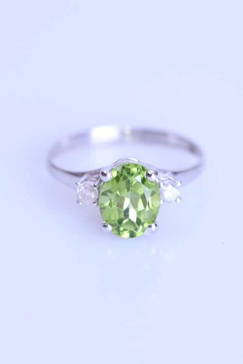 Zebrecet - Elmas Doğal Taş 925 Ayar Gümüş Yüzük ( 1.98 - 0.15 Carat )