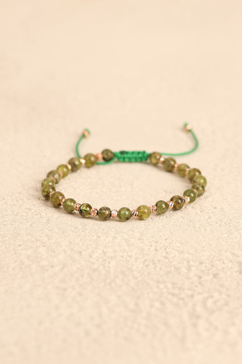 Zebercet Doğal Taş Makrome Bileklik