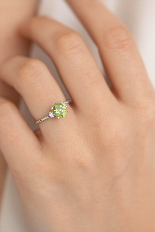 Zebercet - Elmas Doğal Taş 925 Ayar Gümüş Yüzük ( 2.16 - 0.15 Carat )