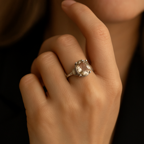 Zultanit ( Diaspore ) Doğal Taş 925 Ayar Gümüş Yüzük ( 3.62 Carat )