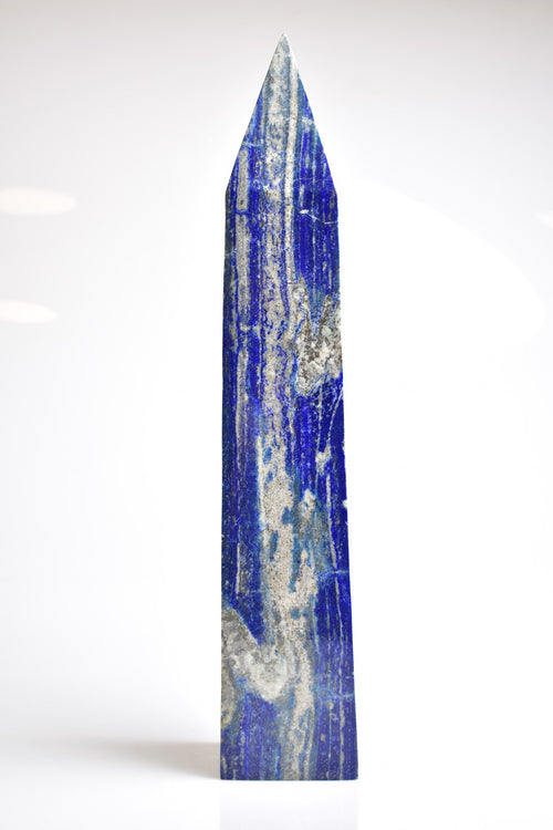 Lapis Lazuli Doğal Taş Piramit Kule 