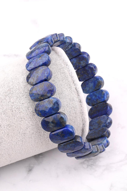 Sertifikalı Lapis Lazuli Doğal Taş Rolex Bileklik